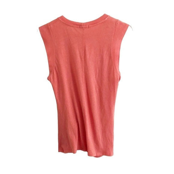 LAmade Tank Top Naomi Shirred Front Orange Small - Picture 11 of 14
